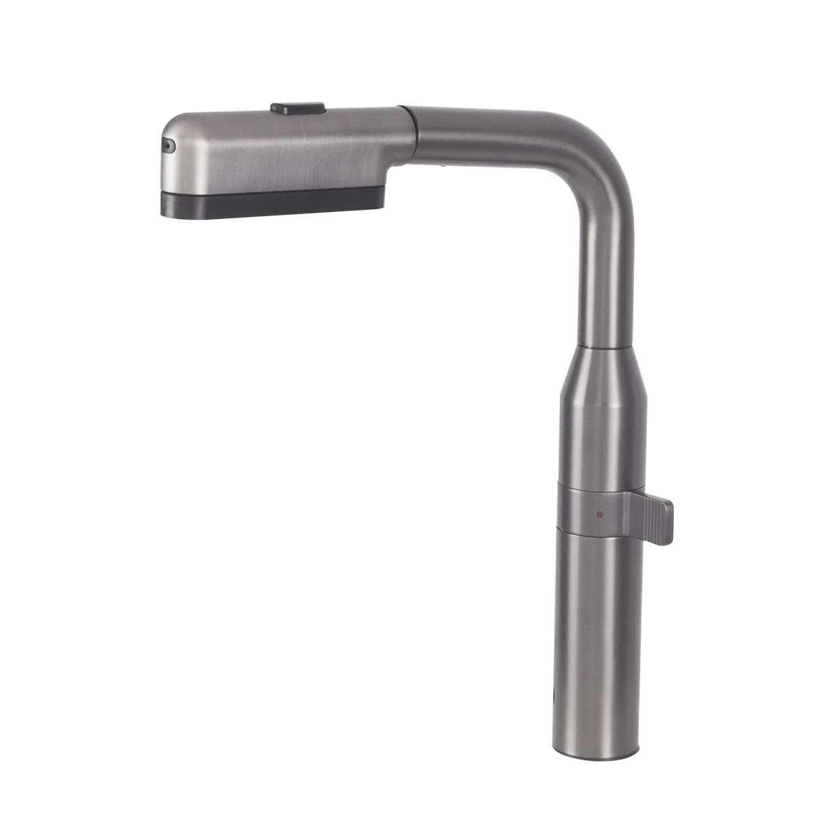 Современный поворотный кухонный смеситель из нержавеющей стали с функцией выдвижного излива, многофункциональный, на 360 градусов