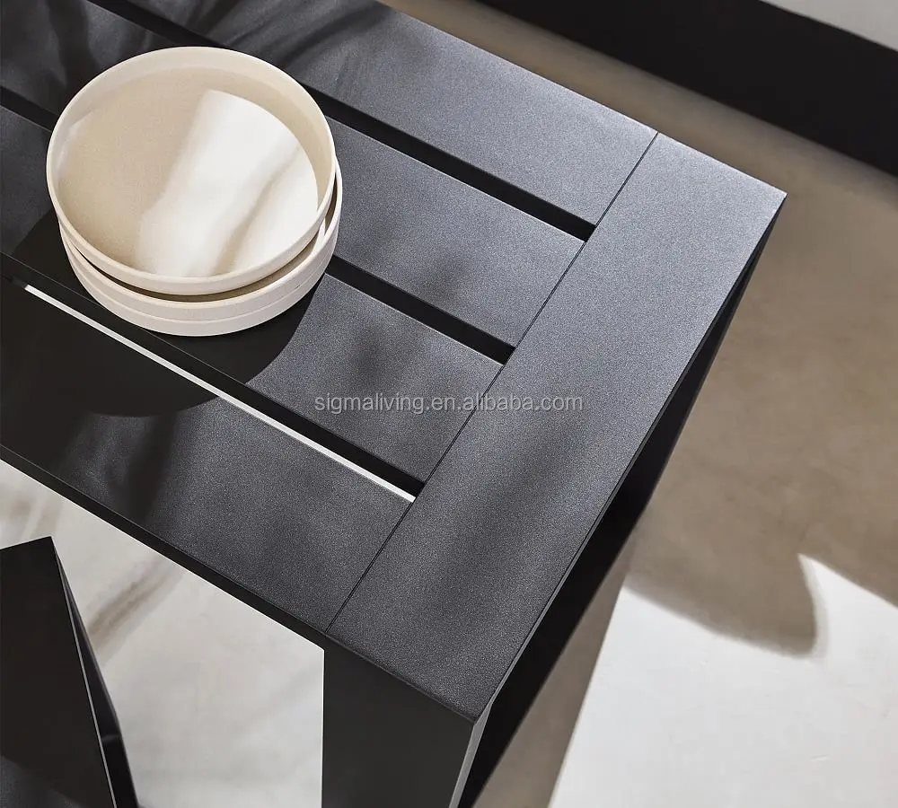 Modern design patio furniture aluminum console table set outdoor garden tables