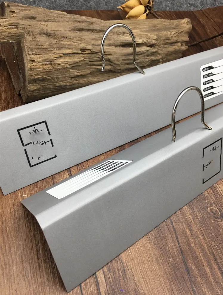 Recycled 35cm Custom Printed Textile Displaying Fabric Swatch Headers Cardboard Paper Hanger