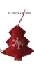 Red Felt Tree 9x10cm  1pc/poly bag