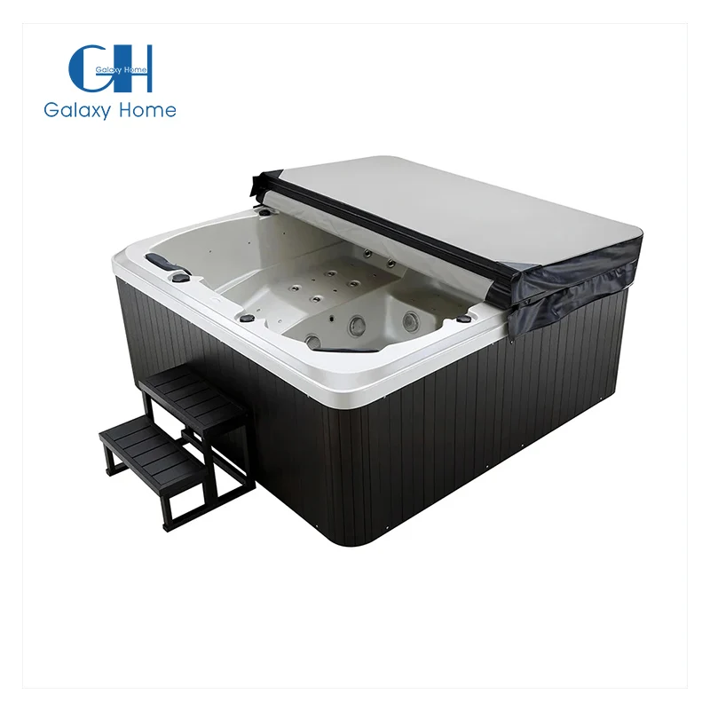Europe Balboa Control 140 Jets Whirlpool Outdoor Spa Hot Walk in Tub Shower Combination With Jacuzzier Function