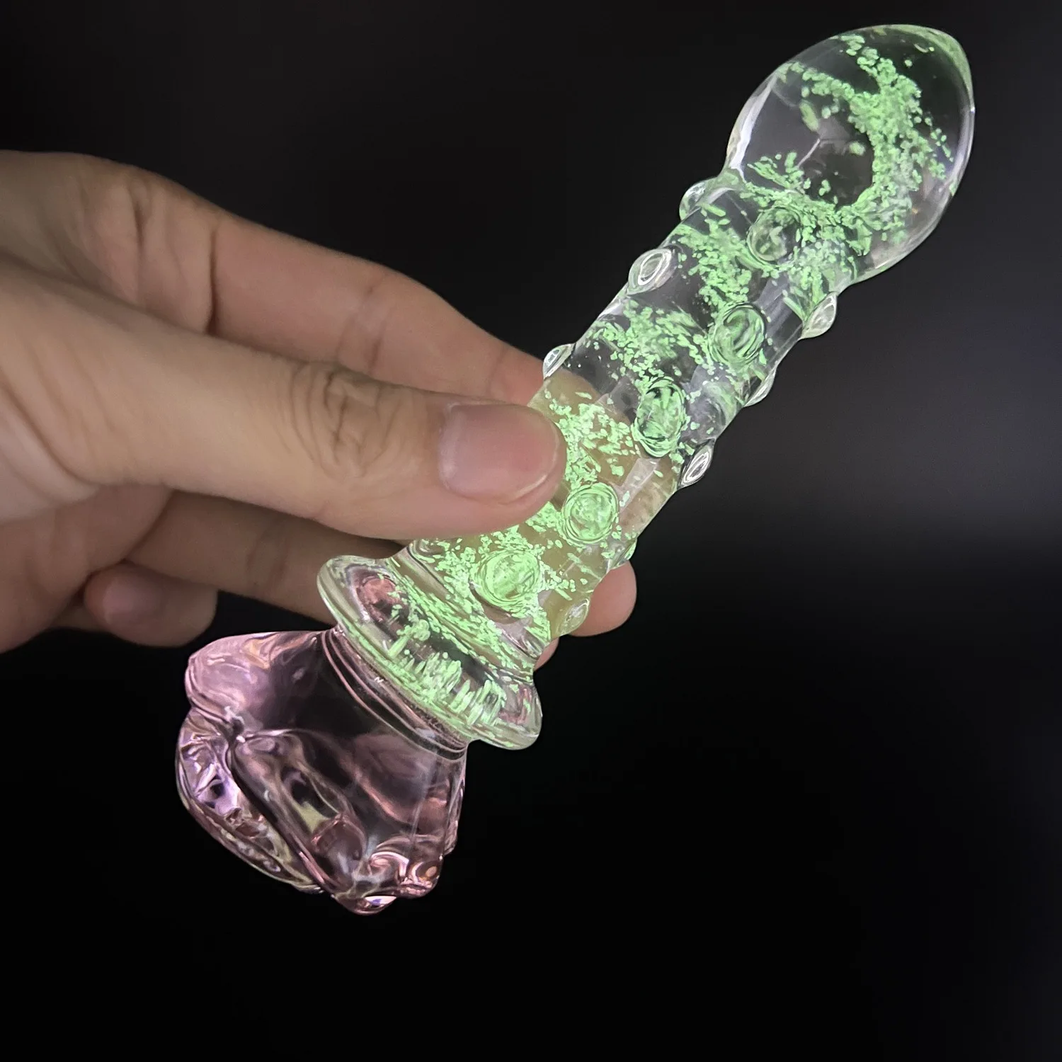 anal plug geschichte Hot Sale Fluorescence Glow in Dark Glass Anal Plug Rose Shaped Luminous  Butt Plug Anal Beads Other Sex Products for Adult