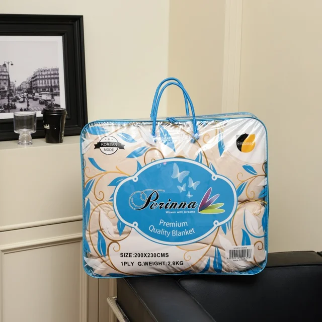 Large-Capacity Transparent Vinyl PVC Zipper Blanket Storage Bags Customizable Resealable Plastic Packaging