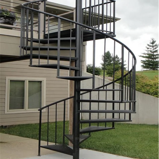 Design Customized High Quality Modern Design Steel Staircase Outdoor Staircase