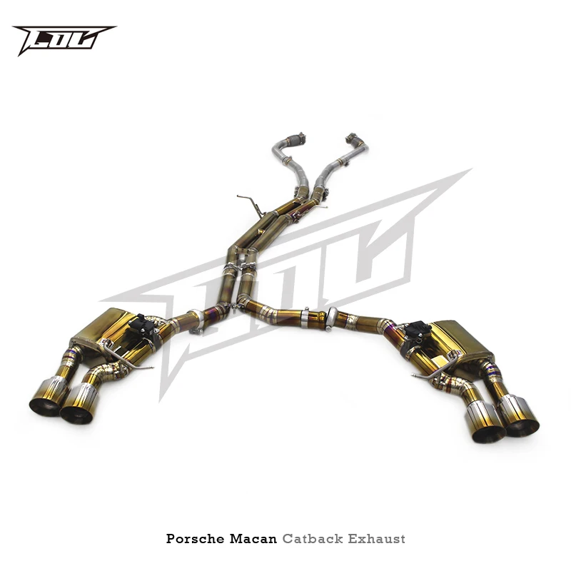Custom Titanium Tuning Catback Exhaust for Porsche Macan 3.0T 2014-2023 Valvetronic Exhaust Catback System