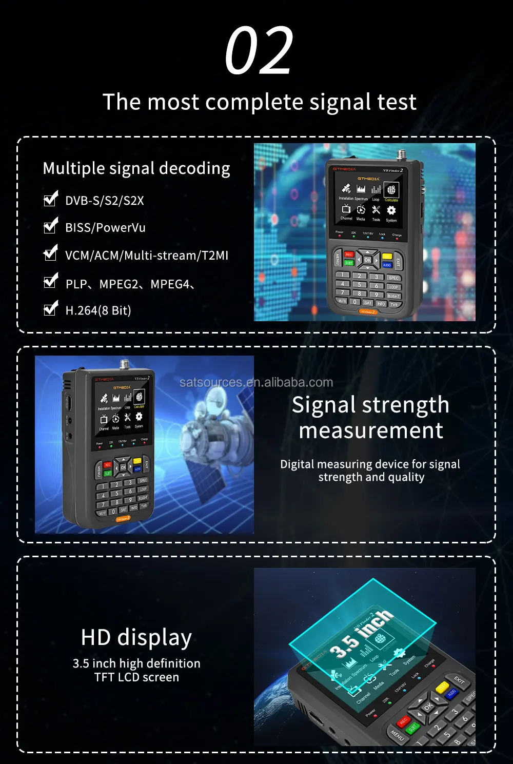 GTMEDIA V8 Finder 2 - Efficient Digital Satellite Finder