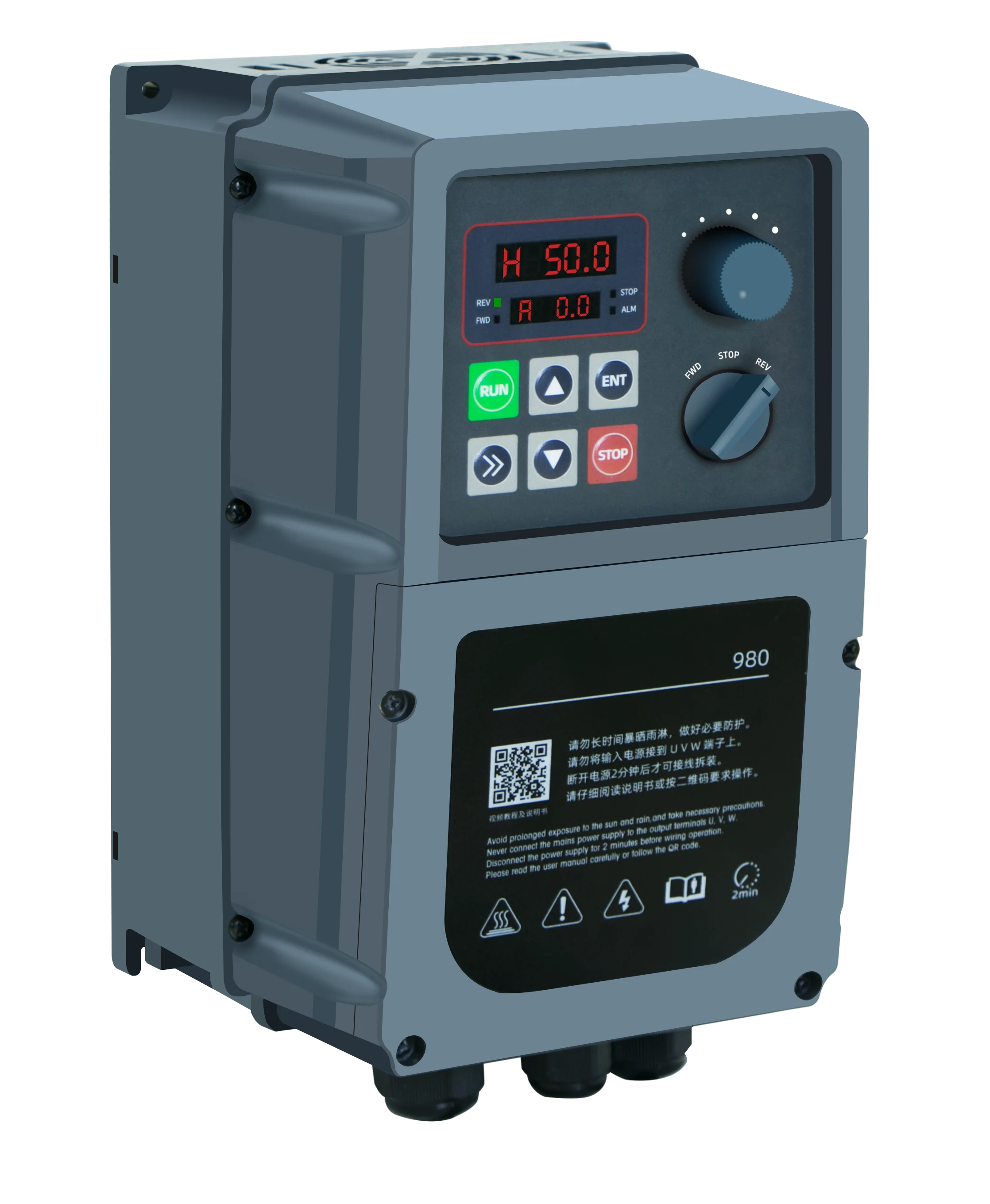 IP66 Waterproof 3 Phase Variable Frequency Drive 0.75kw 1.5kw 2.2kw 4kw  VFD Inverter