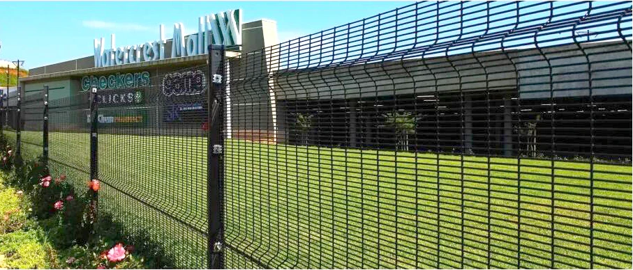 Clear view 358 anti-climb mesh fence 358 fence high security fence panel with barbed wire factory