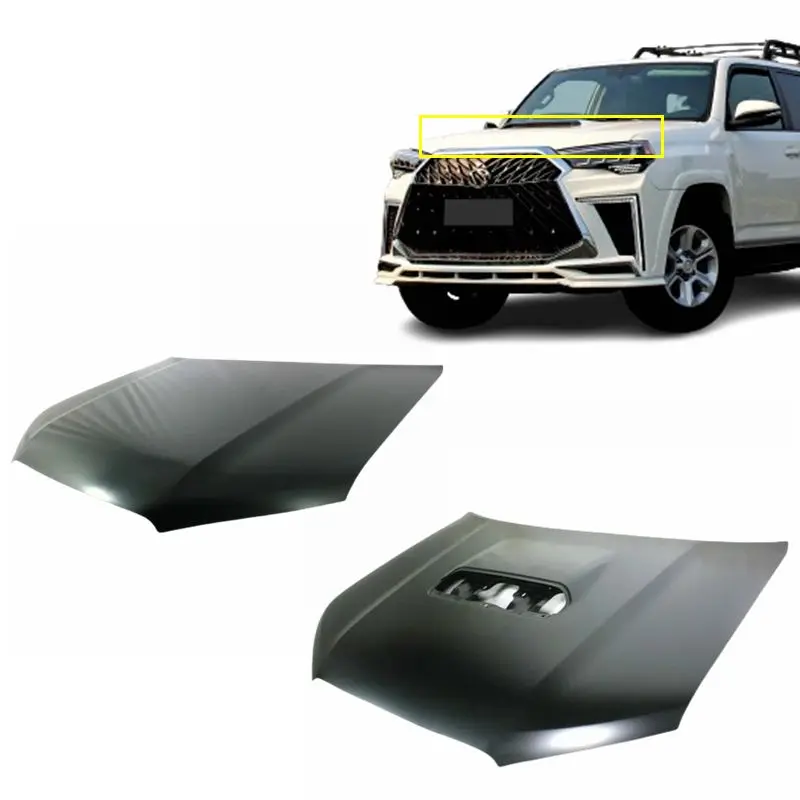 auto car body parts steel scoop cut-out hood with without hole for TOYOTA 4runner 2010-2023