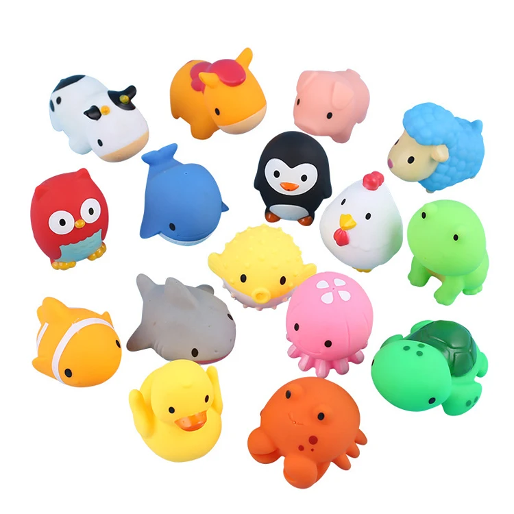 2020 New Octopus Kids Bath Toys Animal Shaped Baby Plastic Pvc Floating Shower Swimming Toy