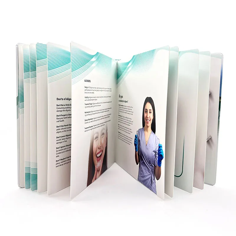 High Quality Full Color Offset Printing Dental Clinic Medical Product Catalog Brochure Magazine Board Book Brochure Printing details
