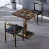 60*60 una mesa y dos sillas máscara facial
