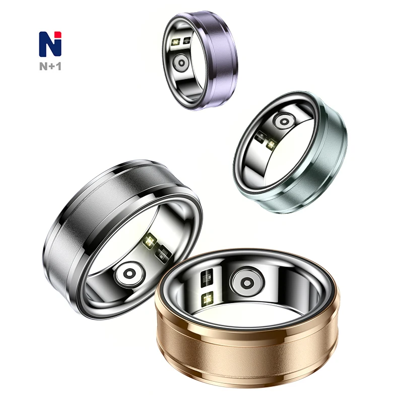 2024 IP68 Waterproof Step Counting Heart Rate Blood Oxygen Blood Pressure Body Temperature Calorie Sleep Smart Ring