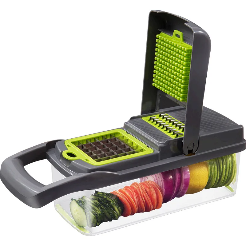 16-in-1 handbediende groentesnijder Veggie Chopper Voedselchopper Uiensnijder Groentesnijder