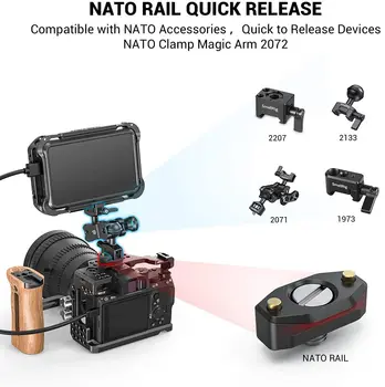 Smallrig Nato Rail with Locating Screw for Arri 35mm Bun -2501b detail image