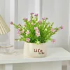 Bassin Life en plastique avec gypsophile violet
