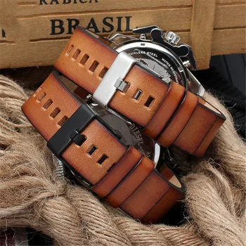 Genuine Leather Watch Strap for Diesel DZT2002 DZ4343 DZ7417 DZ7406 DZ7408 DZ4476 22mm 24mm 26mm Men Retro Wrist Band Bracelet