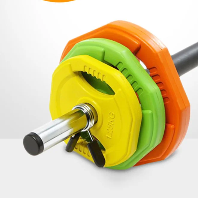 Color Body Pump Barbell Set Fitness Gym Equipment 20kg Barbell Set