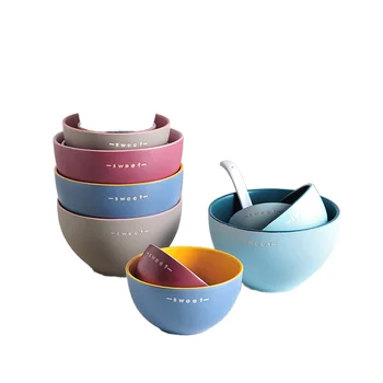 Lightweight Microwave and Dishwasher Safe Colorful Porcelain Fruit Bowl Custom Logo Dessert Cereal Soup Ceramic Dish