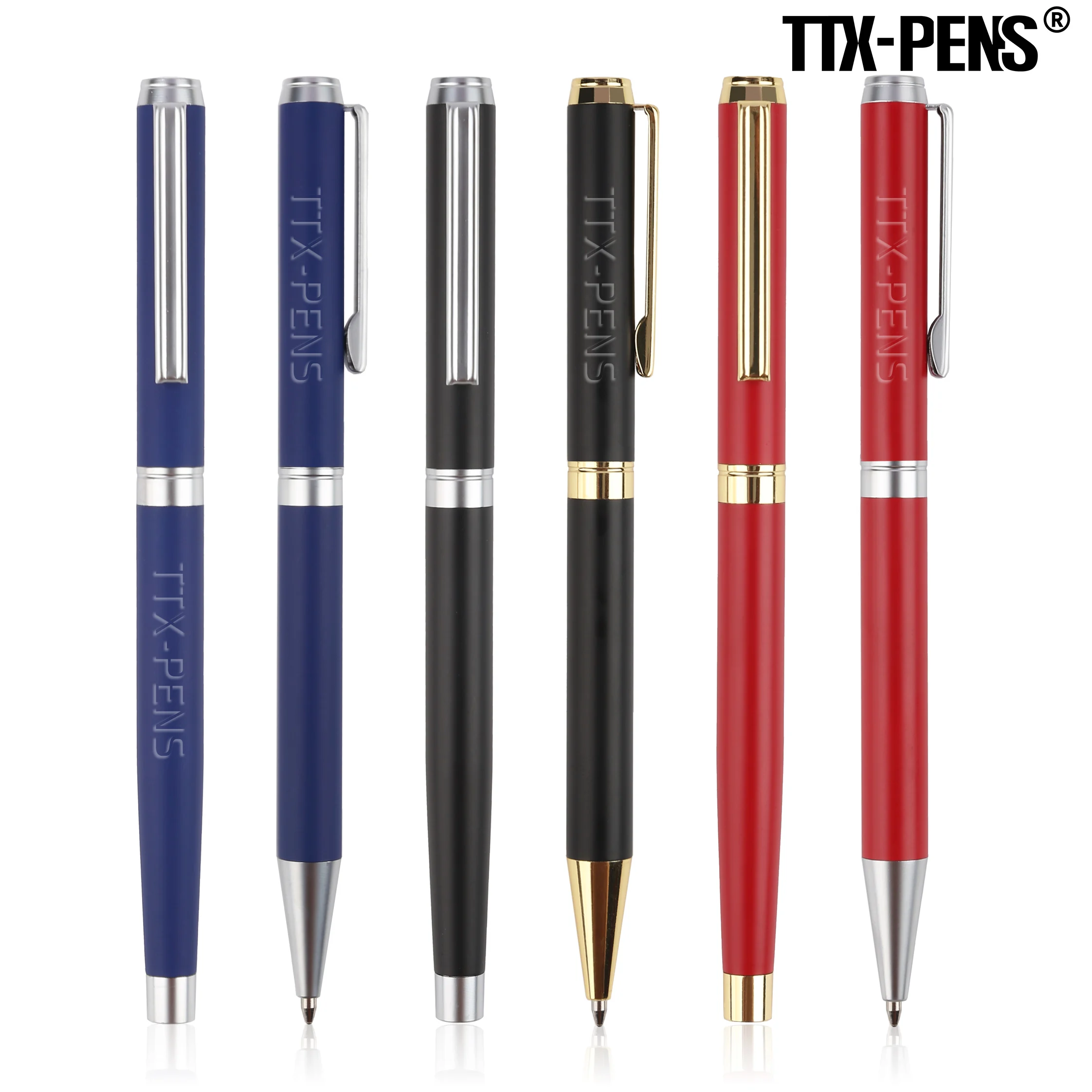 TTX Custom Logo Roller Ball Pen with Exquisite Classic Design 1.0mm Writing Width Commemorate Gift