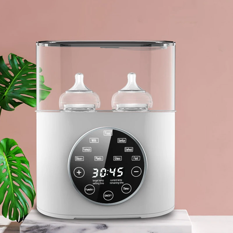 Multi Function Round Touch Screen Baby Milk Feeding Bottle Disinfection Milk Bottle Warmer Portable