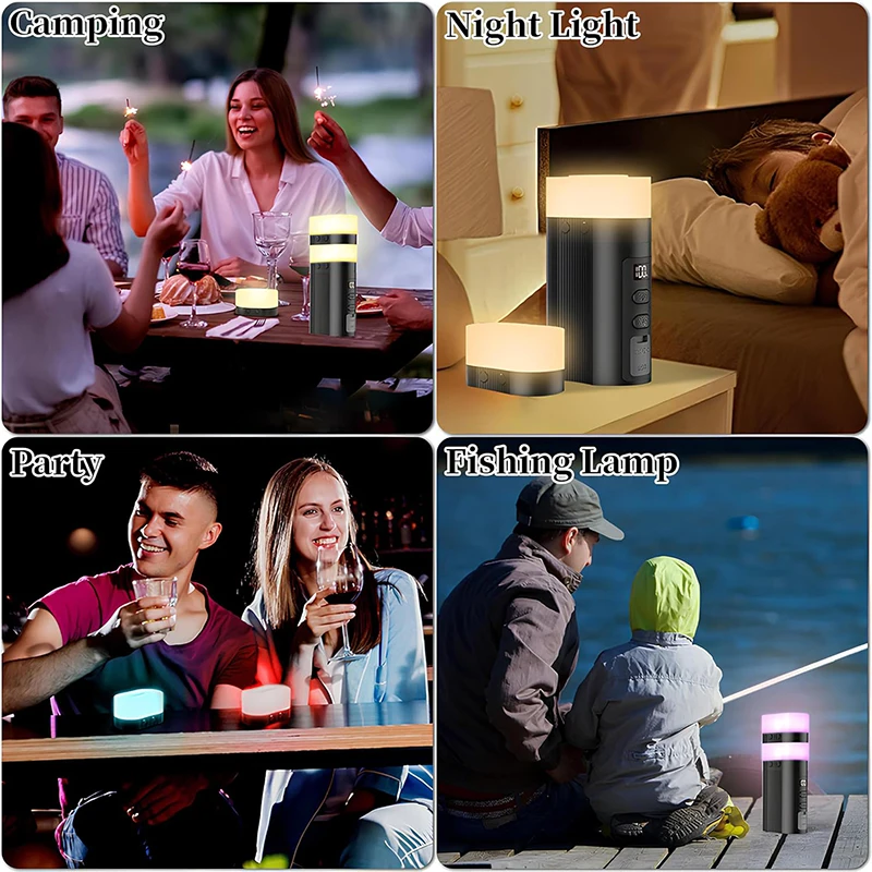Portable Rechargeable LED Tent Lamp Multifunctional USB Emergency Camping Lantern ROHS Certified Gardens Lights