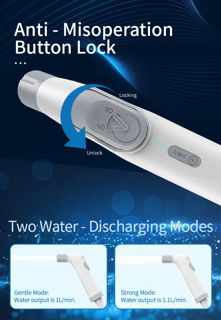Toilet & Accessories Installation-free Electric Handheld Portable Bidet 2 Spray Modes Bidet Shattaf Perfect for Home Use manufacture