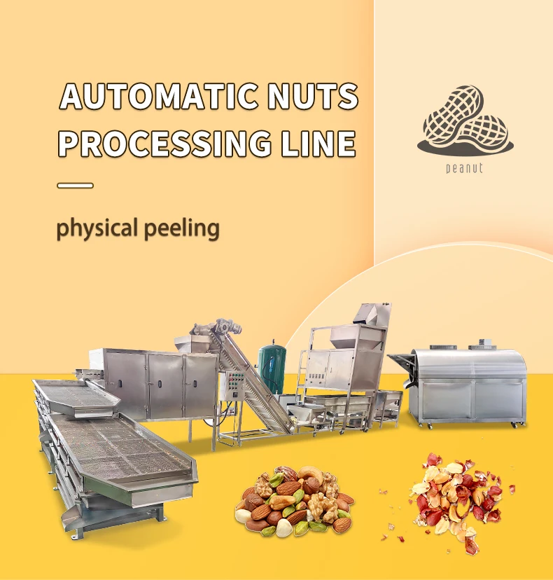 Continuous Cocoa Bean Roaster Machine Hazelnut Almond Peanut Roasting ...