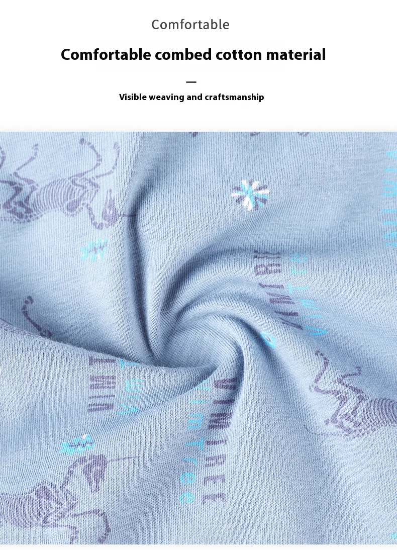 New Arrival Men's Underwear Breathable  Antibacterial Cotton Men's Boxer Briefs Cotton Men's Underpants Custom OEM Supplier