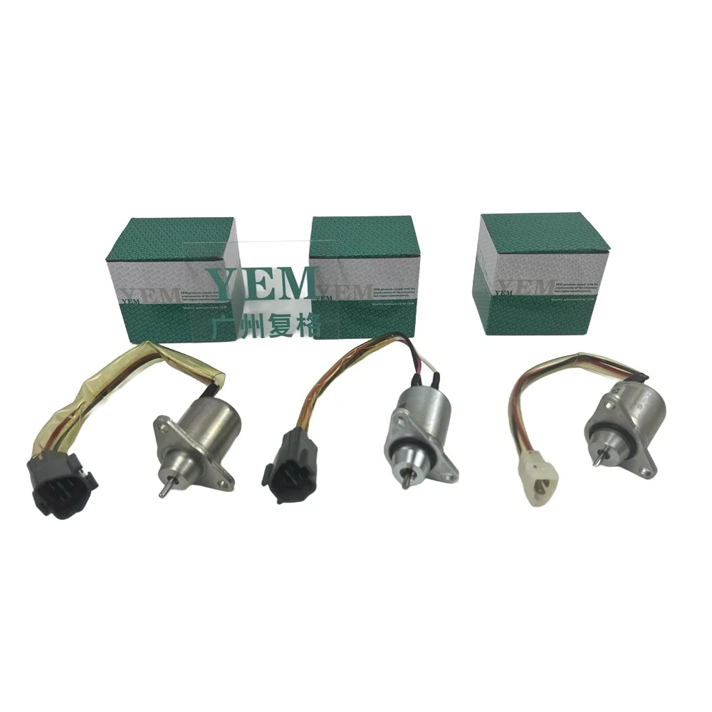For Doosan Machinery DL02 DL03 DL06 DL08 Fuel Stop Solenoid Valve Engine Parts Manufacturer