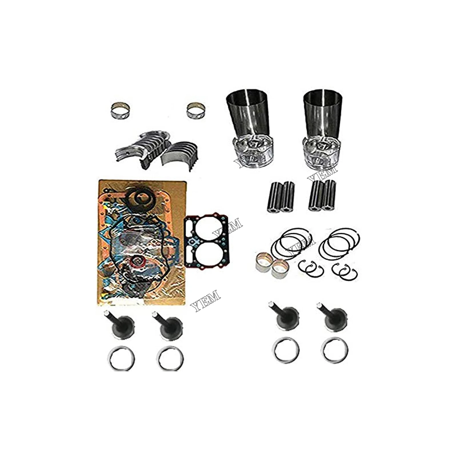 Machinery 2 Cylinder Overhaul Rebuild Kit for Isuzu 2CA1 Engine Machinery Engine Spare Parts
