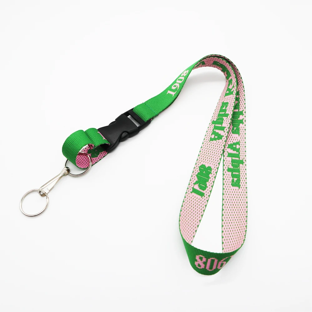 Jack And Jill Greek Letters Woven Embroidery Lanyards & Badge Holders ...