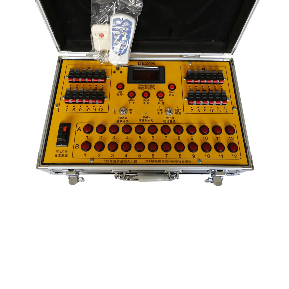24 Cue 24 Channel Remote Control Firing System for Fireworks Pyrotechnics Machine