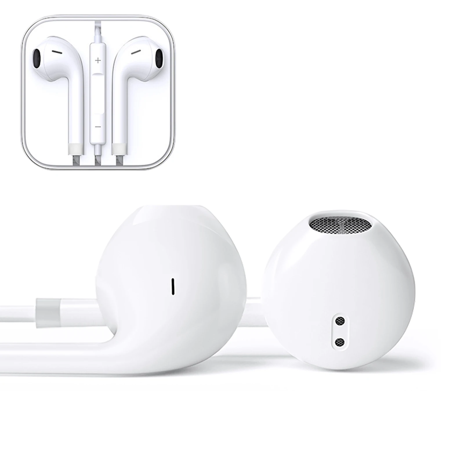 
 Бесплатный образец 3,5 мм разъем TPE наушники гарнитуры 1,2 м свободные руки стерео в ухо проводные наушники для iPhone  