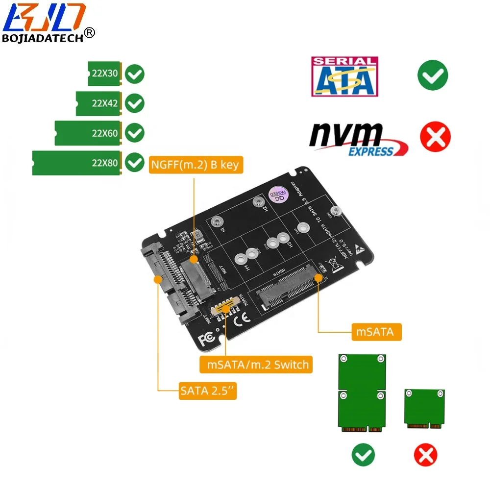 M.2 SATA Adapter - NGFF Zu SATA 3.0 Converter Für SSD Festplatten