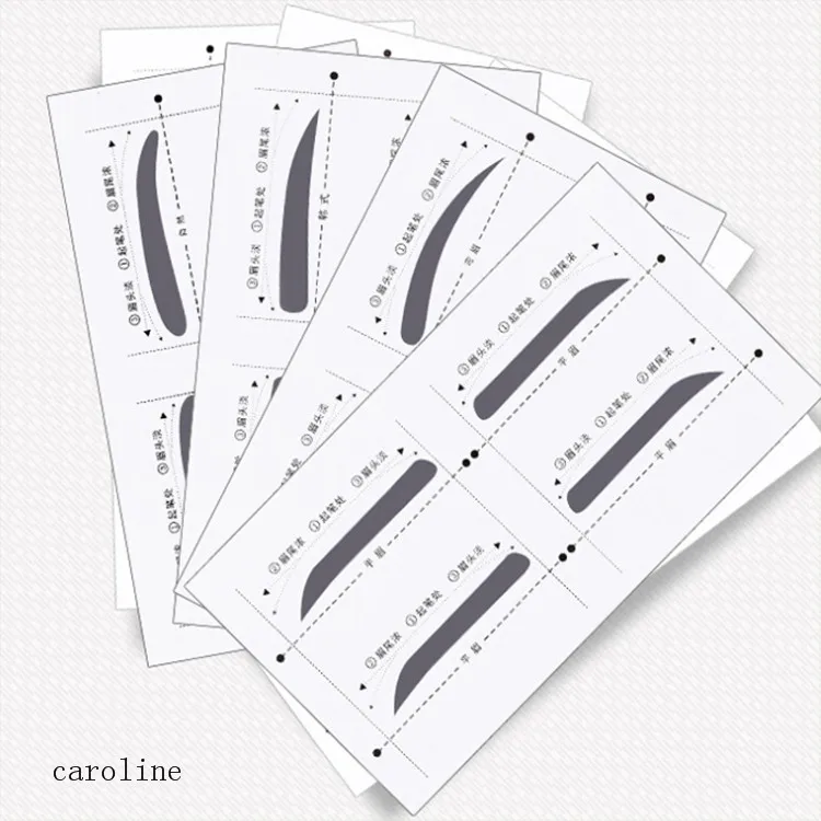 Оптовая продажа 2021 косметические инструменты пластиковые трафареты «сделай сам» для формирования