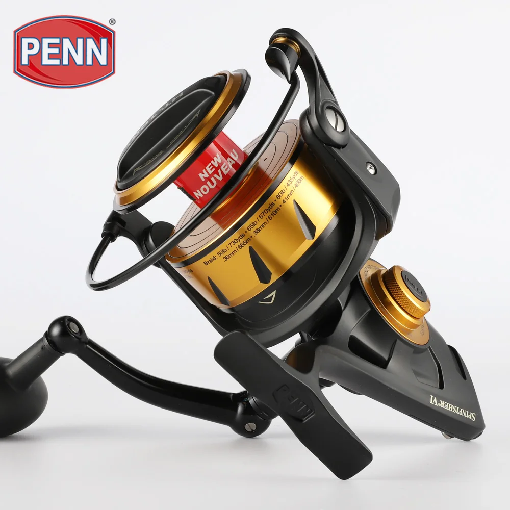 Penn Spinfisher VI SSVI 2500-10500 5+1bb Full Metal Body Spinning Fishing  Reel 5+1BB IPX5 Sealed Design HT-100 Saltwater Reel| Alibaba.com