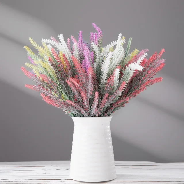 37cm Lavender Sub- Artificial Dried Flowers Home Party & Wedding Decoration Fake Wall Plants