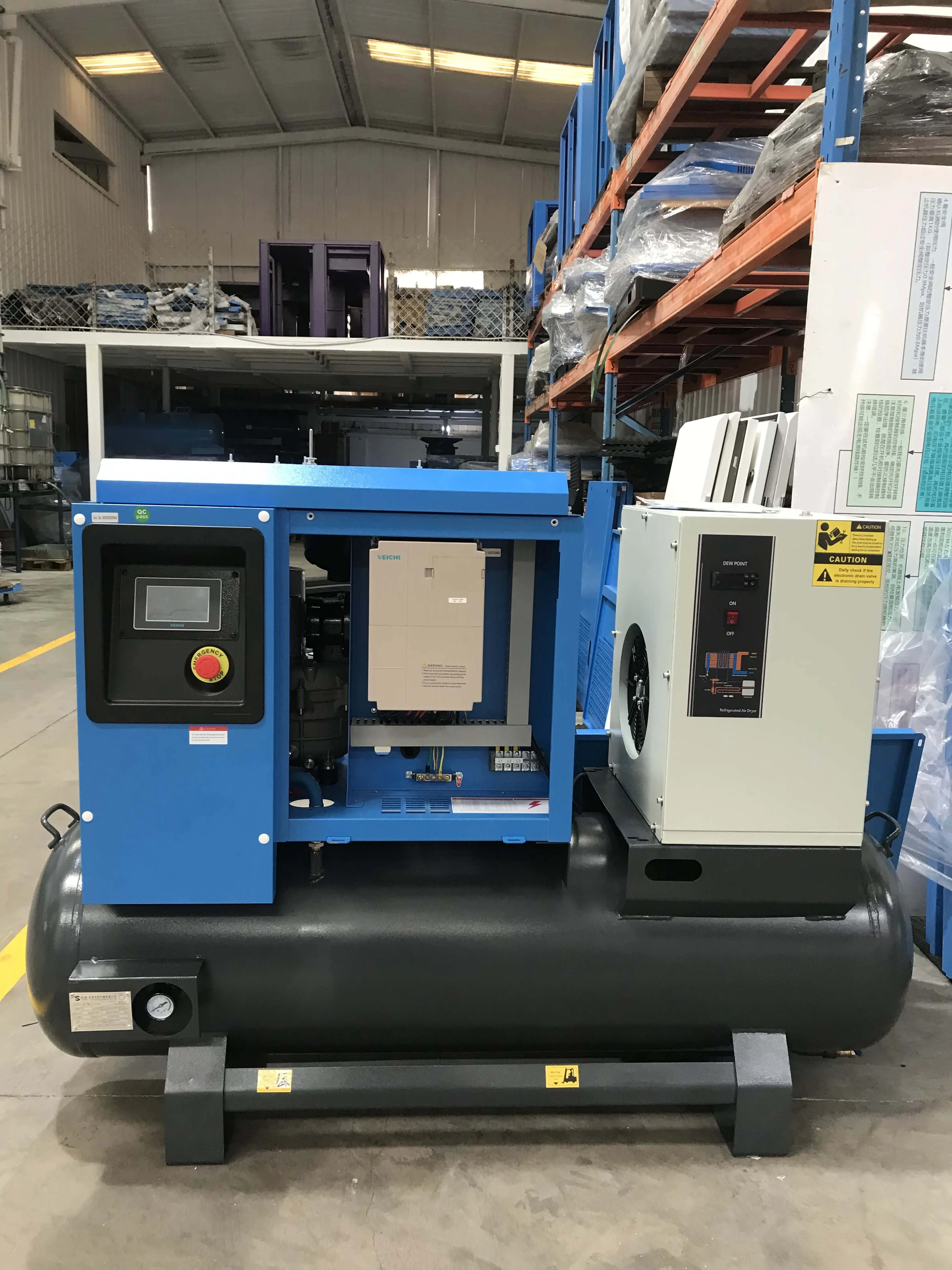 Portable Mini Rotary Screw Air Compressor - 3.7kw to 7.5kw