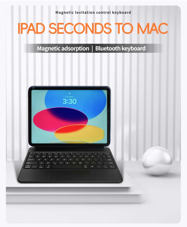 5th gen magnetic floating keyboard for bluetooth touch pad 11 inch laudtec-2