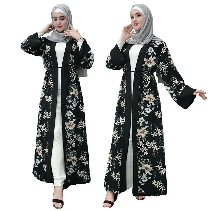open front abaya