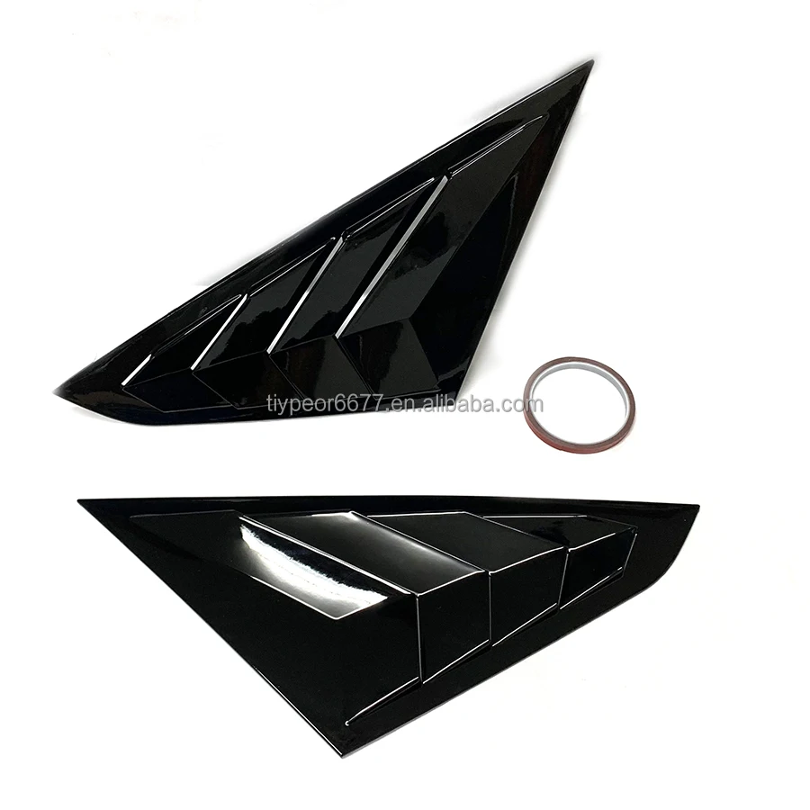 product for toyota vios 2020   2023 rear window louvers spoiler panel side louver vent trim-8