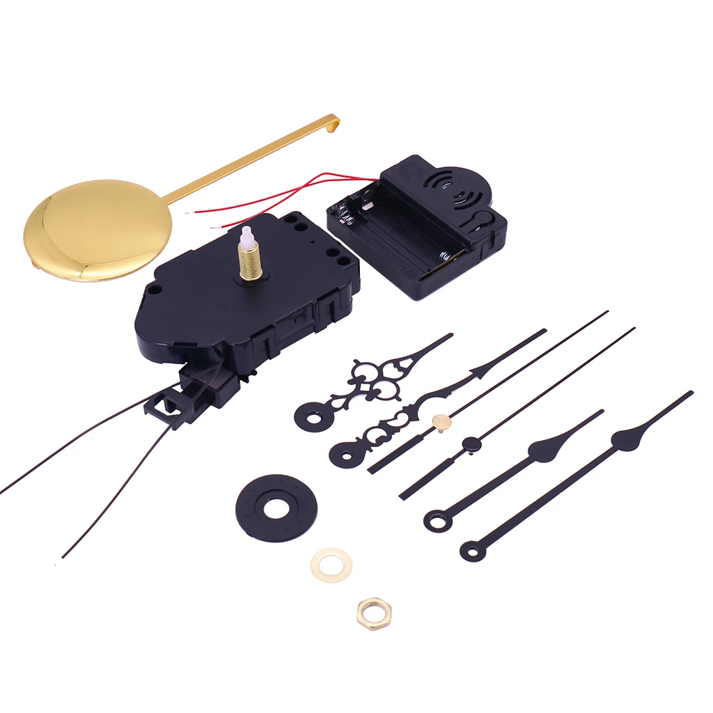 スイング時計ムーブメントオルゴール時計針ゴールド振り子クォーツ時間