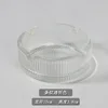 Striped transparent ashtray