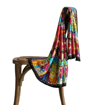 Fashion design 100 silk scarf for muslim women