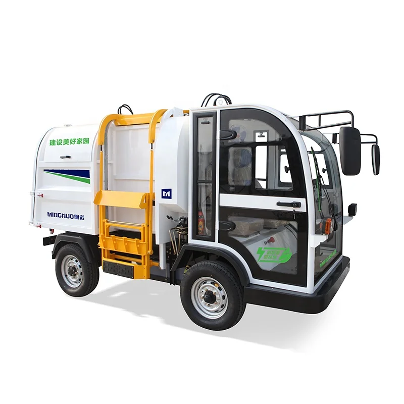 Electric Ride-On Garbage Transport Vehicle Mini Garbage Truck 72V Battery Powered Self-Propelled Garbage Collecting Equipment