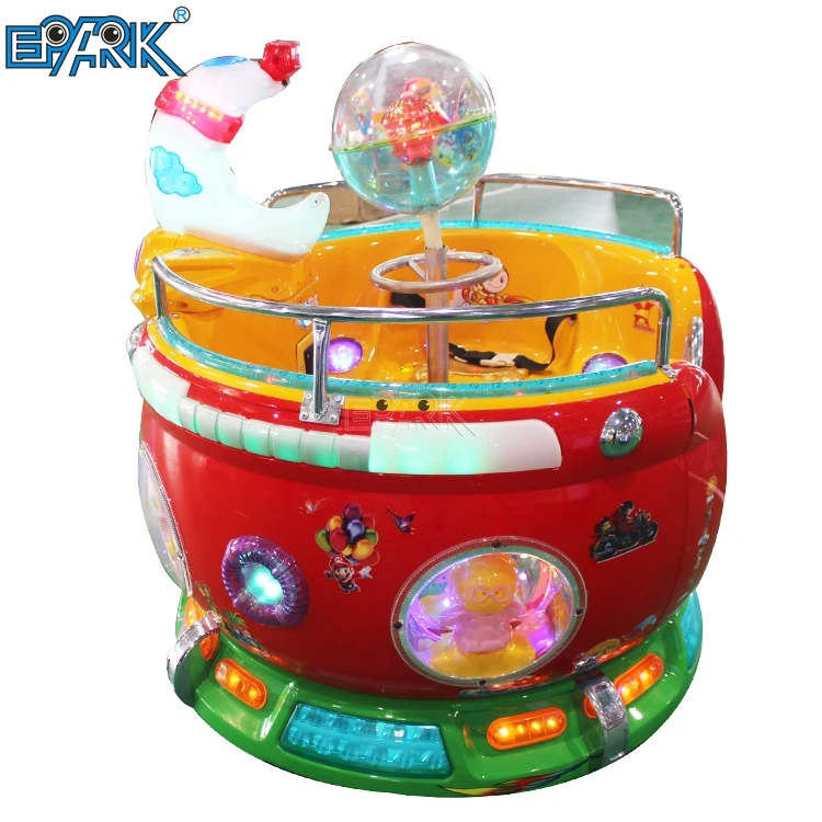 Kids Coin Operated Kiddie Rides Paradise Game Machine Electronic Rotating Rides Games