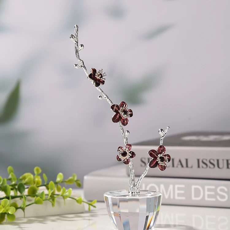 wholesale professional factory Souvenir decoration gifts wedding Crystal plum blossom long branch for Valentine's Day Favors factory