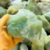 Large pieces of raw jade stone material