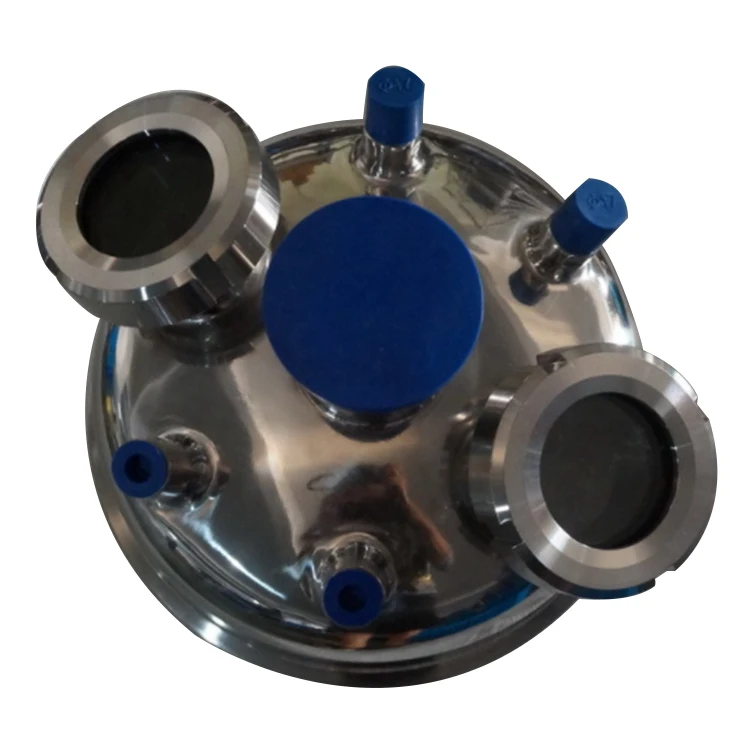 Sanitary Hemispherical Lid Mirror Polish With Sight Glass Port For